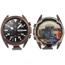 Assemblaggio completo di schermo e digitalizzatore LCD con telaio per Samsung Galaxy Watch3 SM-R850/R855 (oro)